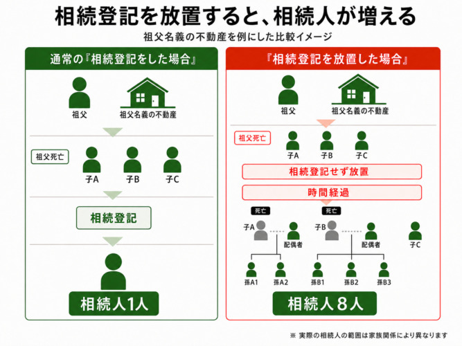 相続人が多すぎて相続手続きが進まない場合｜放置されていた不動産の相続登記の進め方と弁護士への相談のポイント